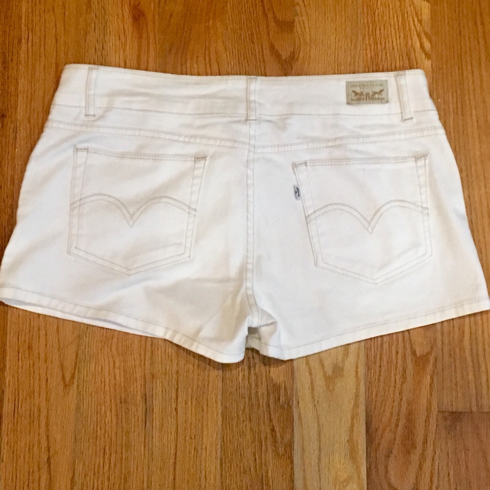 Levis Denim Shorty Shorts Jr Sz 15